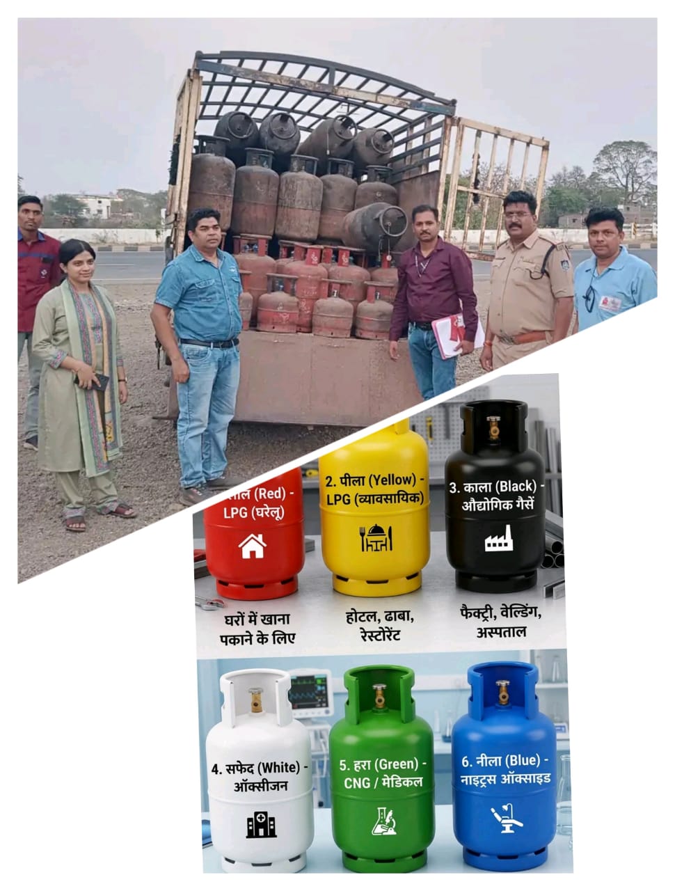 घरेलू सिलेंडर से चल रहे ढाबे-होटल, रंग से पहचानें—गलत उपयोग पर सख्त कार्रवाई