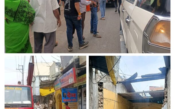 बाबा अंडे वाला की दुकान पर आरोप — पिछली दीवार तोड़कर बंगले की ओर बढ़ाया जा रहा निर्माण